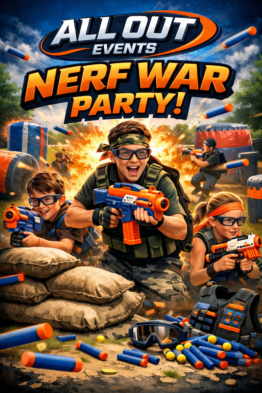 AOE NERF WAR PARTY PACK INDOOR